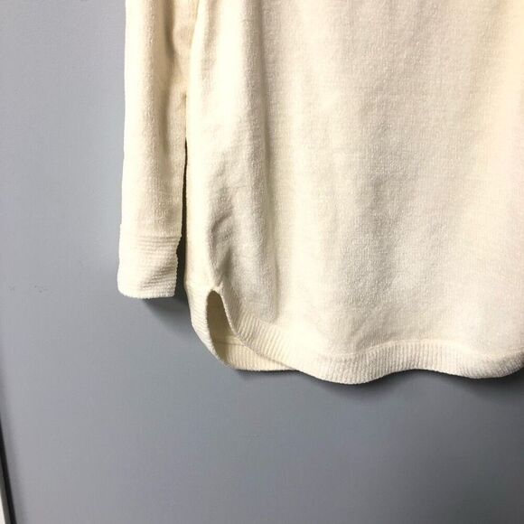 soft surroundings soft winds cowl neck sweater ivory fuzzy super soft - Picture 6 of 12